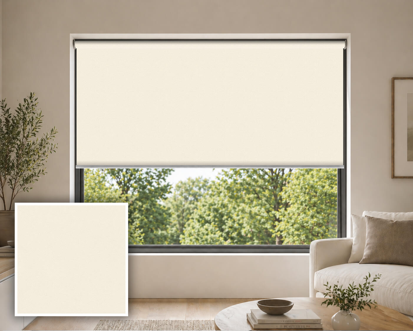 Blaast Oatmeal Blockout Roller Blind