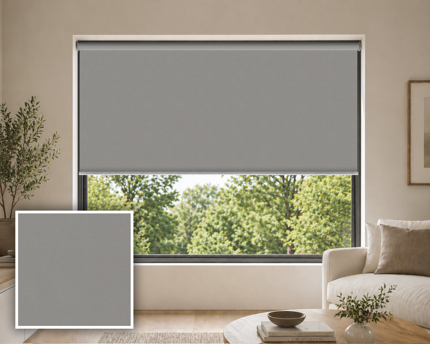 Blaast Pewter Blockout Roller Blind