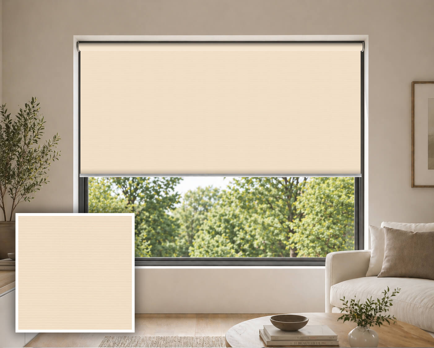 Boya Cotton Blockout Roller Blind