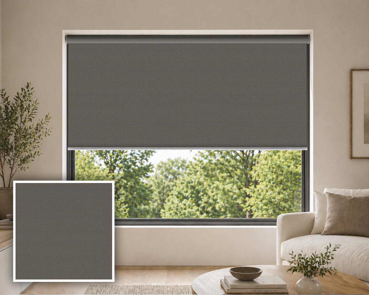 Boya Espresso Blockout Roller Blind