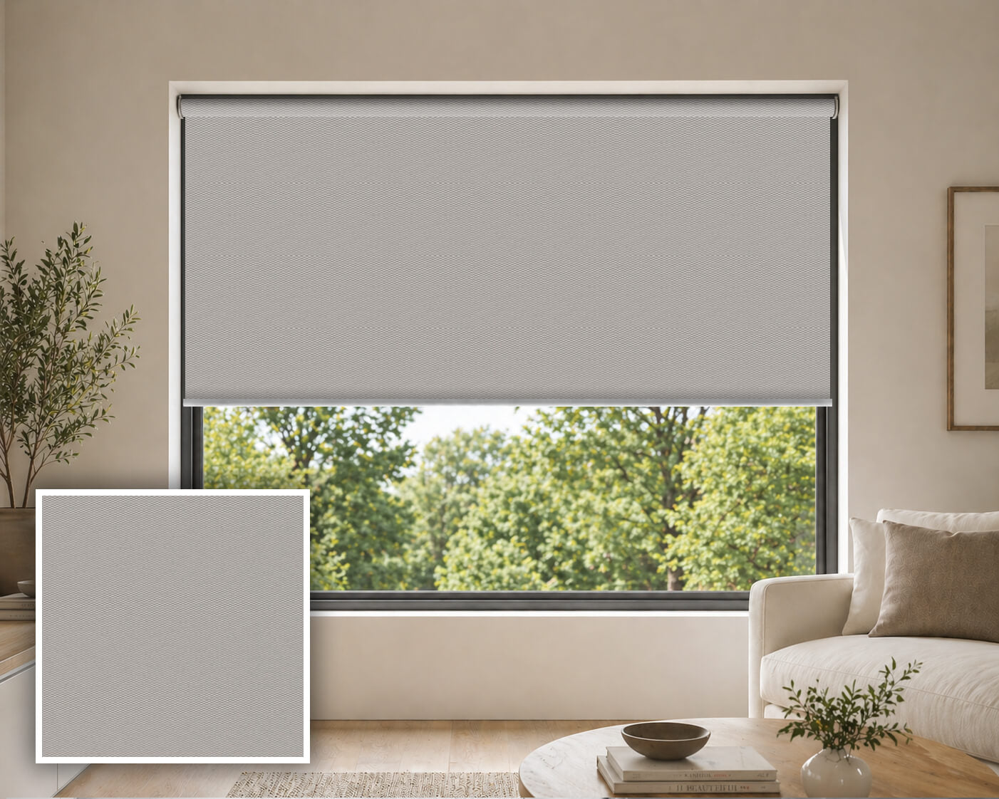 Boya Oyster Blockout Roller Blind