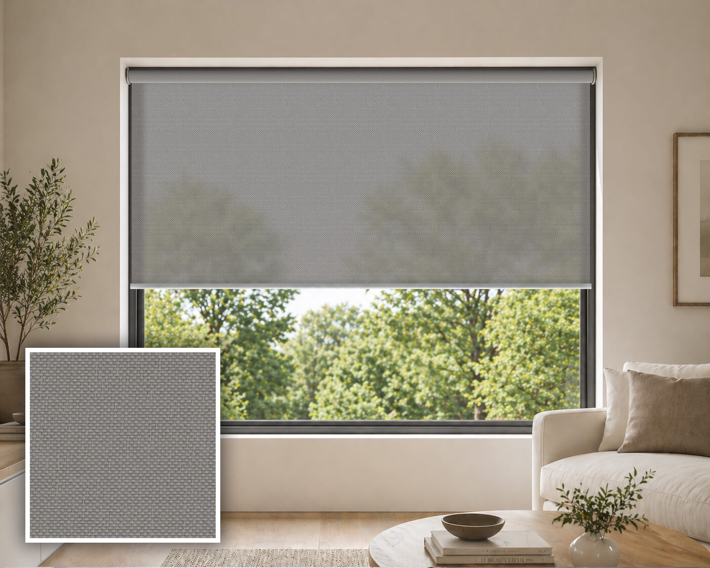 Ecolite Mercury Light Filtering Roller Blind