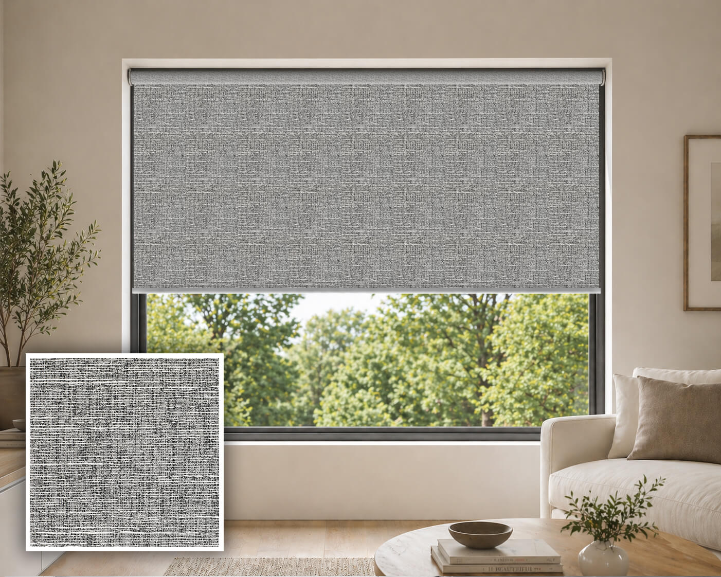 Latos Driftwood Blockout Roller Blind