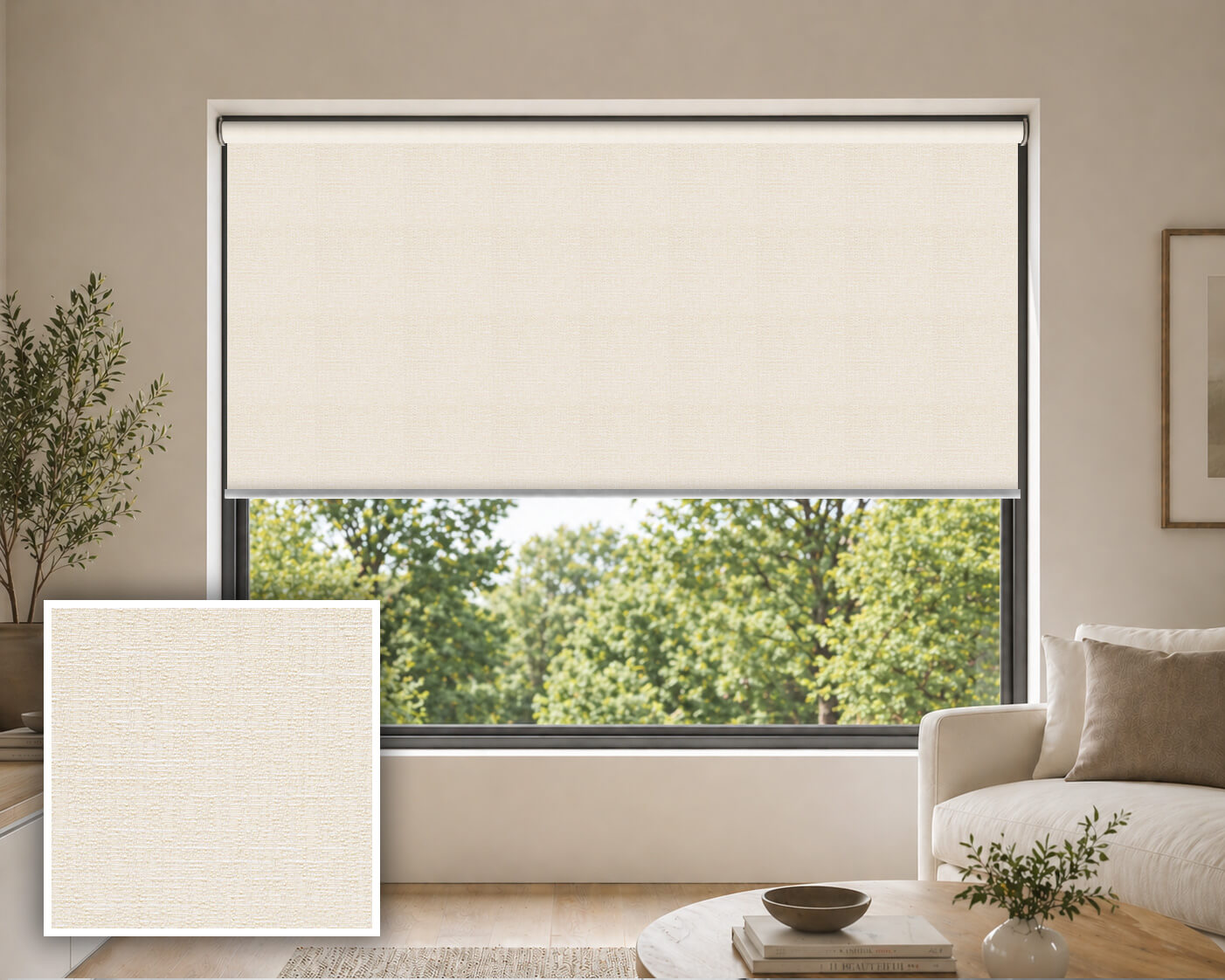 Latos Sand Blockout Roller Blind