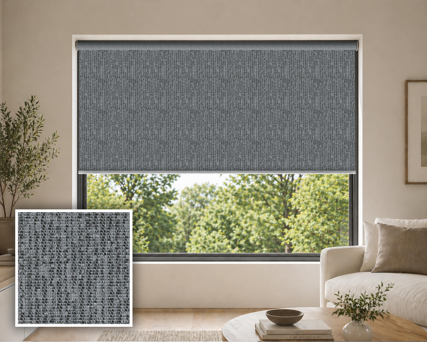 Rumble Ardesia Blockout Roller Blind
