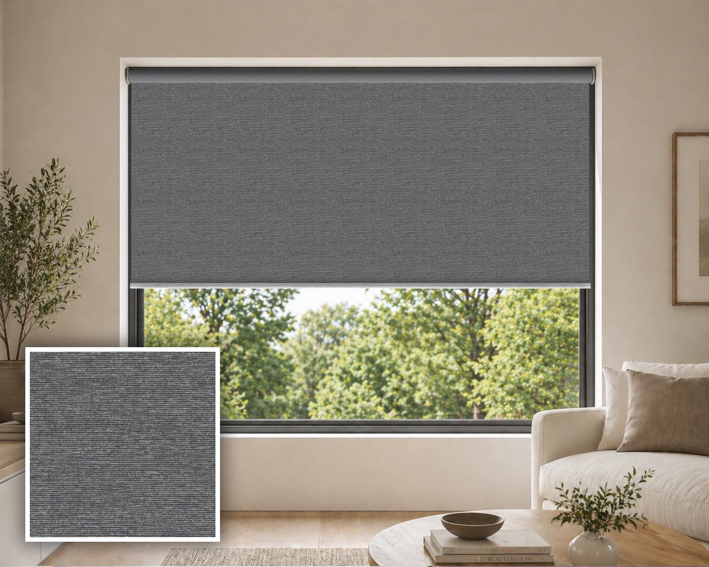 Waterlou Steel Blockout Roller Blind