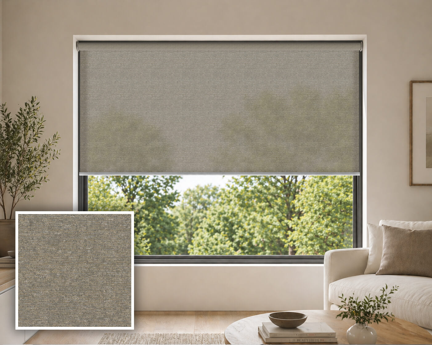 Waterlou Pyrite Light Filtering Roller Blind