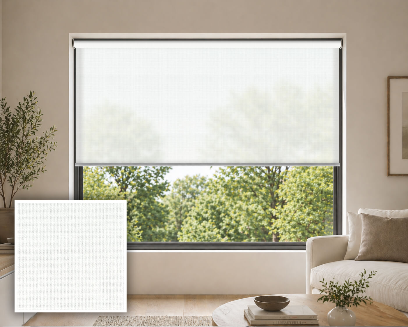 Wilde Opal Light Filtering Roller Blind
